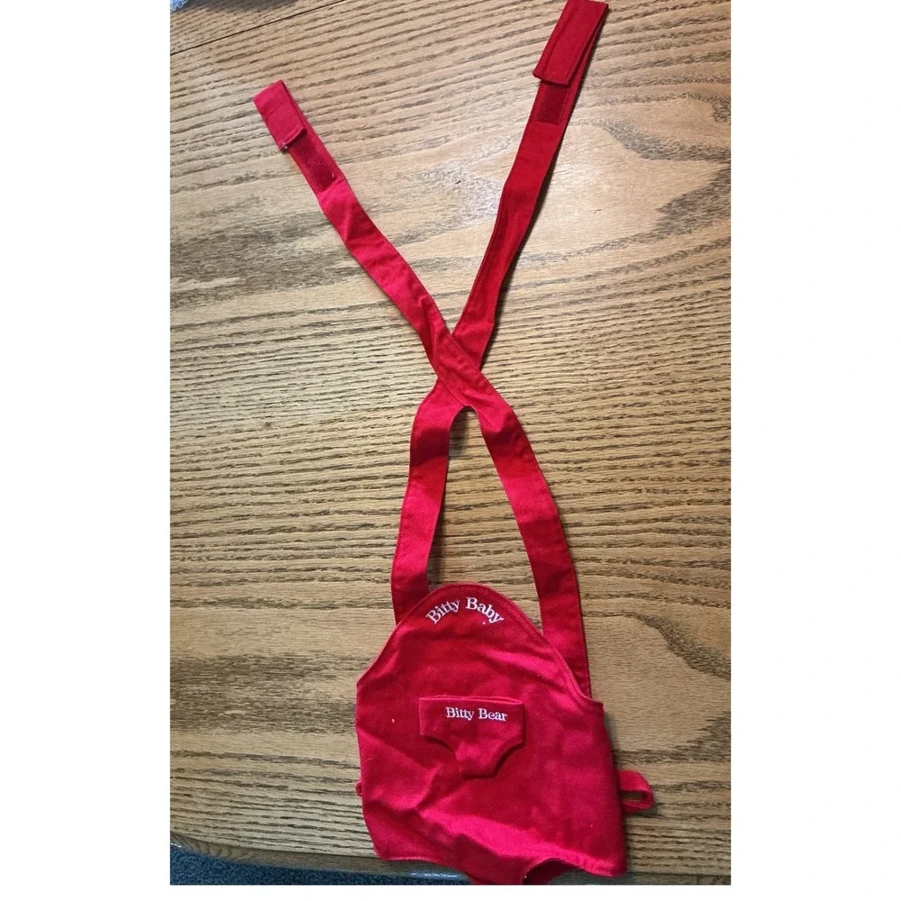 American Girl Bitty Baby Red Doll Carrier for Bitty Bear Retired Accessory